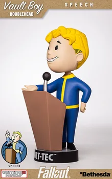 15 cm cm Fallout 4 Q versionshaking hlavu PVC Akcie Obrázok výbušniny charizmu, inteligenciu reči výmenné Model Hračky pre Deti Darček