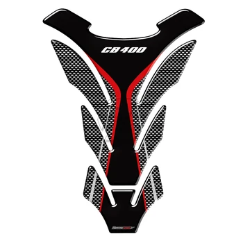 3D Carbon-vzhľad Motocykla Tank Pad Chránič Odtlačkový Nálepky Prípade Honda CB400 CB 400