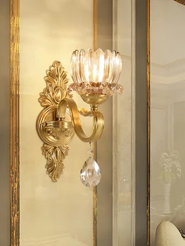 MOONSHADOW Nástenné svietidlo Led Full medi Luxusné Crystal Nordic Zrkadlo Svetlo Svietidlo Kúpeľňa Obývacia izba dekorácie Wandlamp 220V