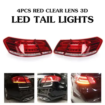 Červené Zadné Auto LED zadné Svetlo na Mercedes-Benz Triedy E W212 E200 E240 E260 E280 E300 2013-2016 Brzdové Svetlo, Zadný Nárazník Chvost