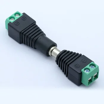 10PCS 5.5mmx2.1mm Mužské/Ženské DC Napájací Konektor konektor typu Jack Adaptér pre 3528 5050 RGBW LED Pásy Modul CCTV Kamera Napájanie