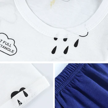 ZukoCert dieťa T-shirt nastaviť Letné módne oblečenie mäkké bavlnené šortky chlapec deti zvierat karikatúra roztomilý oblečenie pre 1-5Years