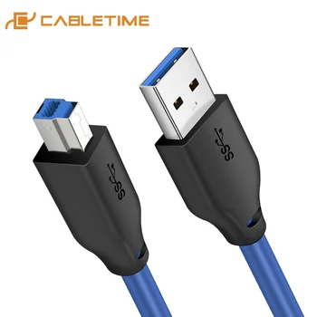 CABLETIME USB3.0 kábla k Tlačiarni za Kábel SOM na BM Kábel na synchronizáciu údajov Rozšírenie Tlačiarne pre PC Počítač Lenovo Tlačiareň C273
