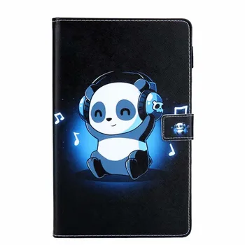 Puzdro Pre Samsung Galaxy Tab A7 10.4 2020 puzdro-T500 SM-T500 SM-T505 SM-T507 Funda Tablet Kreslených Mačka Maľované Stojan Shell