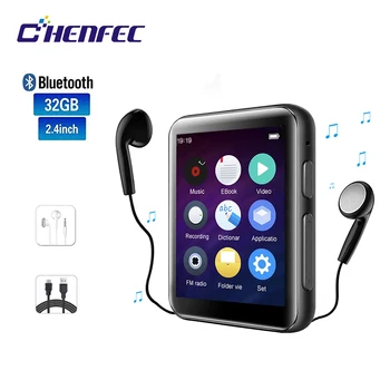 MP3 Prehrávač Bluetooth5.0 s 2,5 palcový Full Dotykový Displej 16GB/32GB Vstavaný Reproduktor Podporuje FM, Video,Rozšíriteľná SD až 128 G