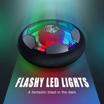 LED blikajúce Svetlo Hover Futbalový Loptu Pozastavené Osvetlenie Vzduchovom Vankúši Futbal, Vnútorný tréningový Šport Hračky pre Deti, Vzdelávacie Darček