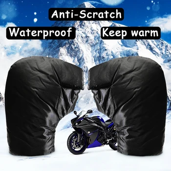 Motocykel/Scooter Grip na Riadidlá chrániče sluchu 35x26cm Nepremokavé Vetru Motocykel Strane Riadidiel Rukavice Zimné Teplejšie Zahustiť