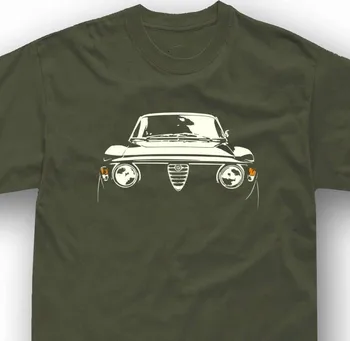 Klasické auto tričko pre alfa romeo junior gt fanúšikov GTA 1750 2000 veloce T-shirt