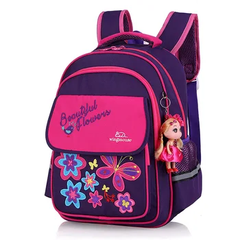 Deti školské tašky ortopedické aktovka kvetinový princezná batohy deti základnej školy batohy pre dievčatá bookbags sac enfant