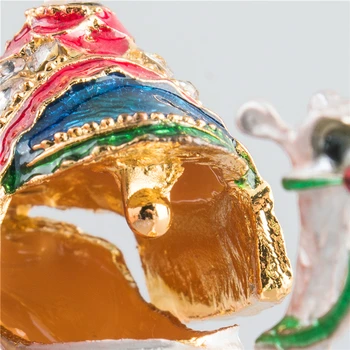 H&D Crystal Camel Trinket Box Dekorácie, Figúrky Zvierat Závesné Roztomilý Camel Trinket Šperky Držiteľ Boxy Zberateľskú Lady Darček