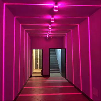 Thrisdar Nordic LED Nástenné Svietidlo 360 Stupeň Ray Rám Dverí Line Nástenné Svietidlá Tvorivé Spálňa KTV Bar Hotel Koridoru Uličkou Nástenné svietidlo