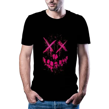 2020 farba tlačené pánske T-shirt módny prírodný vzor o-krku Pulóver mužov 3D T-shirt hot príležitostné športové pánske top 6XL