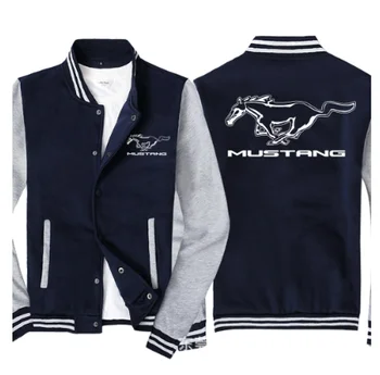 NOVÍ ľudia, Baseball Jacket pre Mustang Pánske Športové oblečenie Bežné Mikina Hip Hop Harajuku Unisex Baseball jednotné