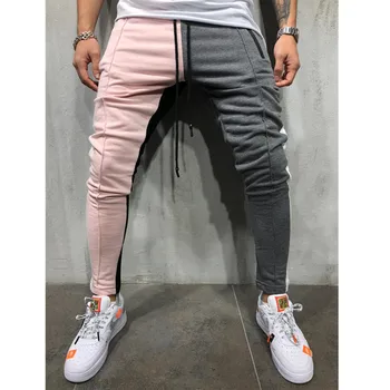 Pánske príležitostné športové nohavice paletu farieb, hip-hop, fitness nohavice 2019 nový štýl