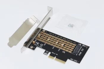 NOVÁ karta PCI-E slot karty PCI Express 3.0 X4 na NVMe M. 2 M KEY NGFF PCIE SSD M2 Stúpačky Karty Adaptéra Podporu 2230 2242 2260 2280 Veľkosť NVMe M. 2 SSD