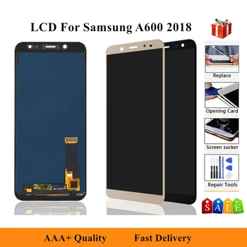 LCD SAMSUNG Galaxy A6 2018 A600 LCD A600F A600FN A600G LCD Displeja Modul + Dotykový Displej Digitalizátorom. Senzor Montáž