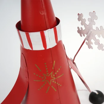 Vianočné ozdoby 1pc kovové Santa Claus kužeľ Vianočné Ozdoby Veselé VIANOCE Prospech Dekorácie pre Domov Strom Prívesok