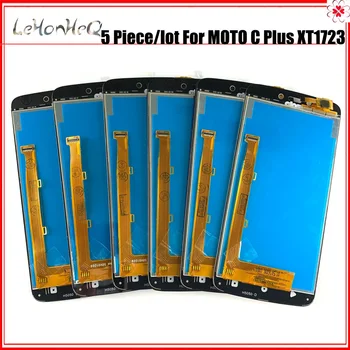5 Kus/veľa AMOLED Displej LCD Na Motorola Moto C Plus XT1723 LCD Displej Dotykový Displej Digitalizátorom. Montáž Na MOTO C Plus LCD