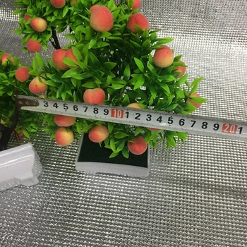 Umelé Rastliny Bonsai Orange plastové kvetináče+Drobné Ovocie Stromu, Črepníkové Pre Domáce Obývacia Izba Kvet Nastaviť Obchod Hotel Party Decor