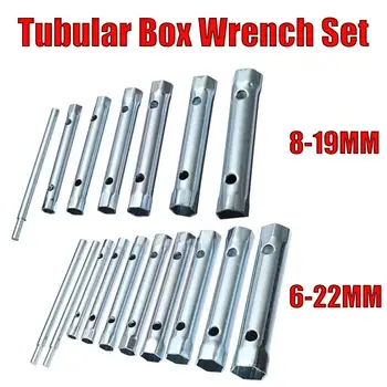 6Pcs 8-19 mm/10pcs 6-22mm Metrika Rúrkové Box Kľúča Nastaviť Trubice Bar Spark Plug Drop Shipping
