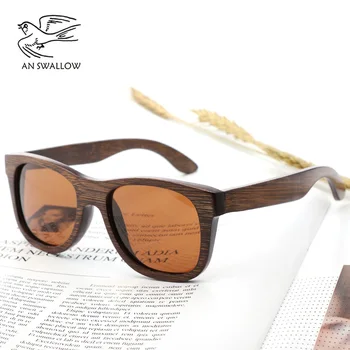 Nové retro trend Polarizované slnečné Okuliare bambusové drevo slnečné okuliare pre mužov jazdy slnečné Okuliare, anti-uv okuliare TAC objektív UV400