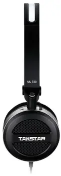 Takstar ML 720 Prenosné stereo slúchadlá skladacia konštrukcia slúchadlá 40mm priemer vodiča s ovládacie tlačidlo/ mikrofón