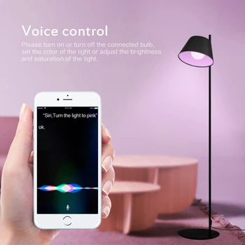 9W 10W RGB E27, WIFI, Smart Light LED Lampa RGBW Bluetooth LED Žiarovka Hlasové Ovládanie Siri Domov Osvetlenie Pre Alexa/Google Assisitant