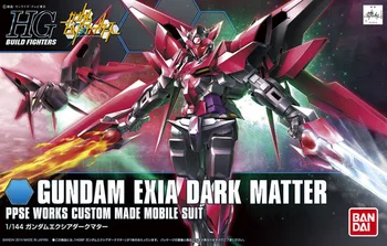 Bandai HGBF 013 1/144 Gundam Exia Tmavej Hmoty Montáž Súpravy Akčný Model Obrázok