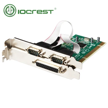 IOCREST PCI Multi 2 Porty RS-232 DB-9 Sériové a 1 DB-25 Paralelný Port Tlačiarne (LPT1) Radič Karty Moschip 9865 Chipset