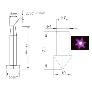 100ks Akryl poukázal crystal Konci Zariadenie pre optické svetelné Star Stropné / nástenné svetlá