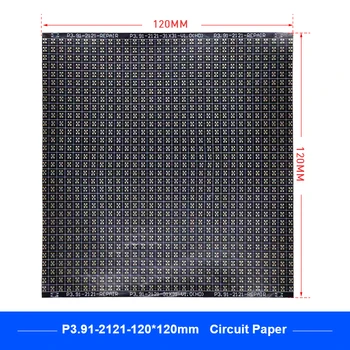 P3.91 Série Okruhu Papier LED Modul PCB Pad Opravy P3.91-2121/2724 120X120mm Okruhu Papier Na Opravu PCB Počas Inštalácie