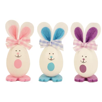 3ks Veľkonočné Party Dekorácie Králik Bunny Kuracie Remesiel Domov Stojanu Ornament Veľkonočné Strana navrhne Dovolenku Láskavosti pre Deti