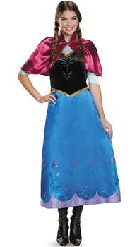 Elsa&Anna Narodeniny Ľad, Snehová Kráľovná Strany Cosplay Kostým Karneval Šaty+parochňu Dospelých Dievčatá Lady Popoluška Snow White Princezná šaty