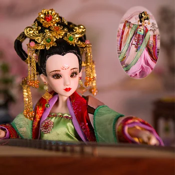 Šťastie Dní Východ Čaro dávnych kostým bábika 1/6 bábiky Cisárovnej Wu s make-up 14 Spoločné telo Vysoko Kvalitné darčekové
