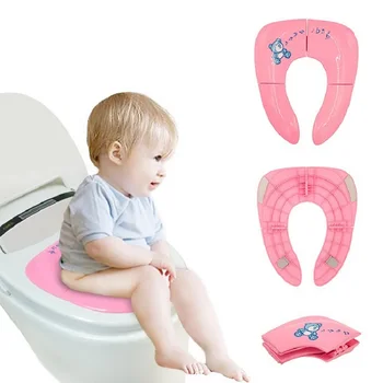 2020 Baby Cestovné Skladacie Nočník Sídlo batoľa, prenosné Wc Školenia sídlo záchod vankúš deti pot stoličky pad /mat pre childre