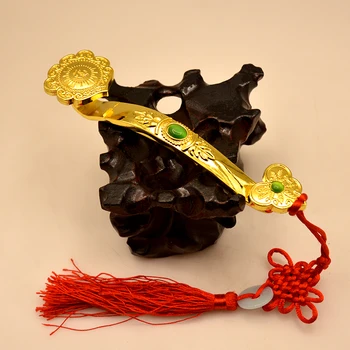 Čínsky Amulet Remesiel Zlaté Sľubný Ruyi darčeky bytového zariadenia Feng Shui Energie Žezlo Dekorácie, Ozdoby Šťastie