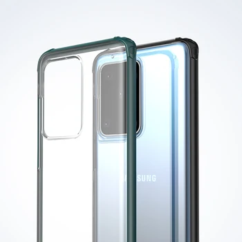 Matné Akryl Shockproof Kryt pre Samsung Galaxy S20 Ultra Poznámka 10 Plus S10 S10E Anti-slip Non-odtlačkov prstov Telefón Prípade