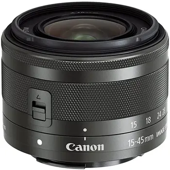 ÚPLNÉ NOVÉ ! Canon EF-M 15-45mm f/3.5-6.3 Stabilizácia Obrazu STM Zoom Objektív