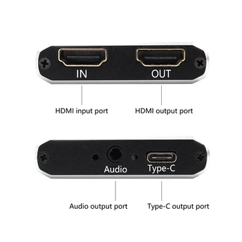 USB 3.0 Zachytávanie Videa HDMI USB 3.0 Typ C digitalizačné Karty 1080P Disk Free Zariadenie na digitalizáciu pre PS3 Hra Living Stream
