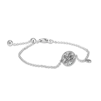 Strom Života Náramok Šperky Pripraviť Kamene 925 Sterling Silver Náramky pre Ženy & Mužov Crystal Fashion Reťazca Náramky Šperky