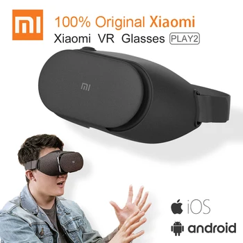 Pôvodný Xiao VR Hrať 2 Virtuálnej Reality 3D Okuliare Headset Xiao Mi VR Play2 S Kino Herný ovládač pre 4.7 - 5.7 Telefón