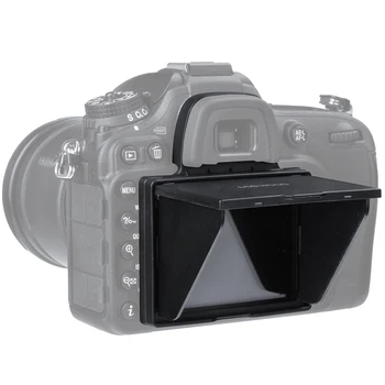 2v1 LCD Screen Protector Pop-up slnečník Kapota Kryt pre Nikon D7100 D7200