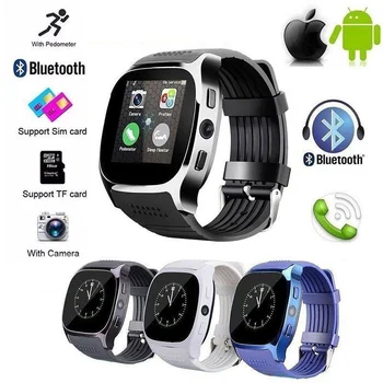 S 0,3 MP Fotoaparát, Bluetooth Smart Hodinky Podporu SIM TF Karty LBS Umiestnenie Smartwatch Športové Náramkové hodinky pre Android