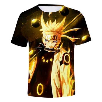 3D vytlačené Amime Naruto T shirt muži ženy Móda Hip Hop Tričká krátky rukáv Fashion chlapci dievčatá Príležitostné letné 3D Naruto t-shirt