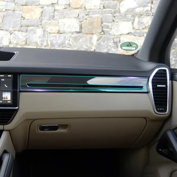 Interiéru vozidla Konzoly Výstroj Panel Clear Screen Protector, Priehľadný Ochranný Film Nálepka pre Porsche Cayenne 2018 Príslušenstvo