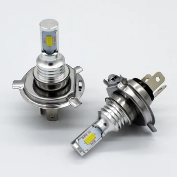 2 ks 12V-24V 950lm H4 High Power LED Žiarovka Auto Lampa Biela svietenie Hmlové Svetlo Žltá
