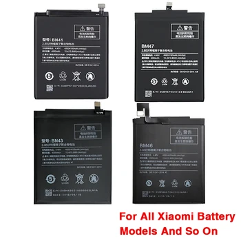 Vysokokapacitné Batérie Pre Xiao Redmi Poznámka 4 4X 4A 5A 6 6A 7 3 Pro 3S 3X Mi 5 6 4S Mi 2 5S Plus Náhradné batérie
