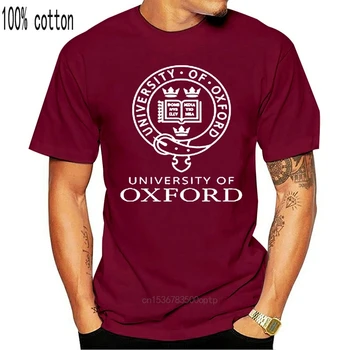 Oxford University Známeho Areálu Logo Pánske Čierne Tričko Veľkosť S až 3XL