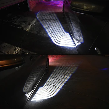 SRXTZM Partol 2 ks Auto Anjel Krídla Vitajte Svetlo, Tieň, Svetlo Auto LED Dvere Výstražné Svetlo Lampy sa Hodí Pre Všetky Vozidlá