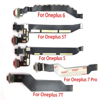 5 KS Na Oneplus 5T 5 6 6T 7 7T 1 2 3 8 Pro Dock Konektor Micro USB Nabíjací Port Flex Kábel S Mic Mikrofón Predstavenstva Častí